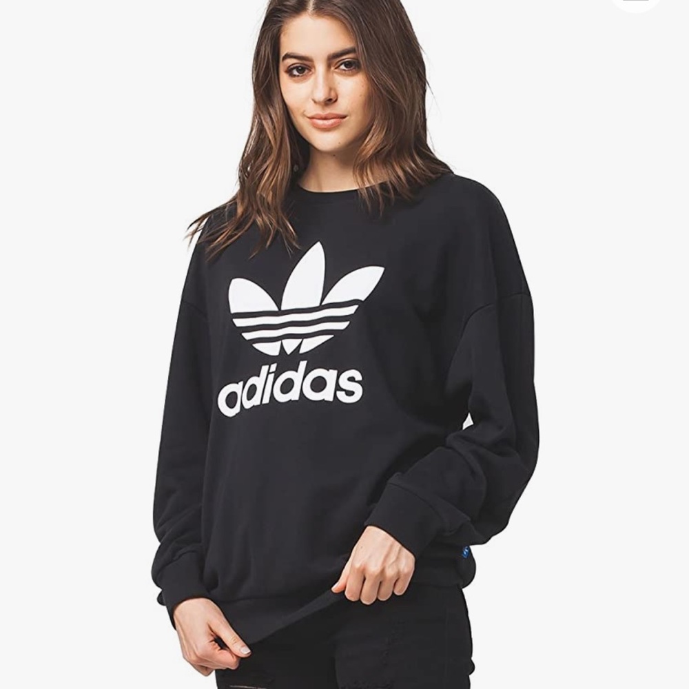 Adidas Black Trefoil Sweatshirt